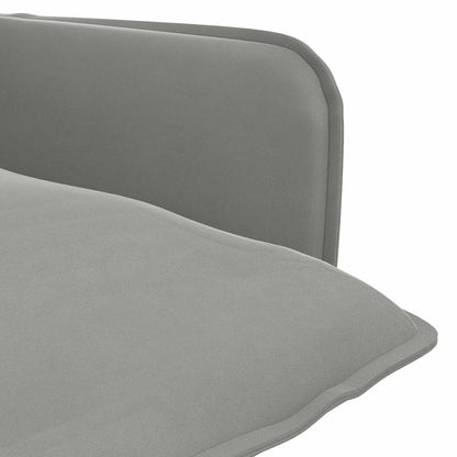vidaXL Armchair Light Grey Velvet