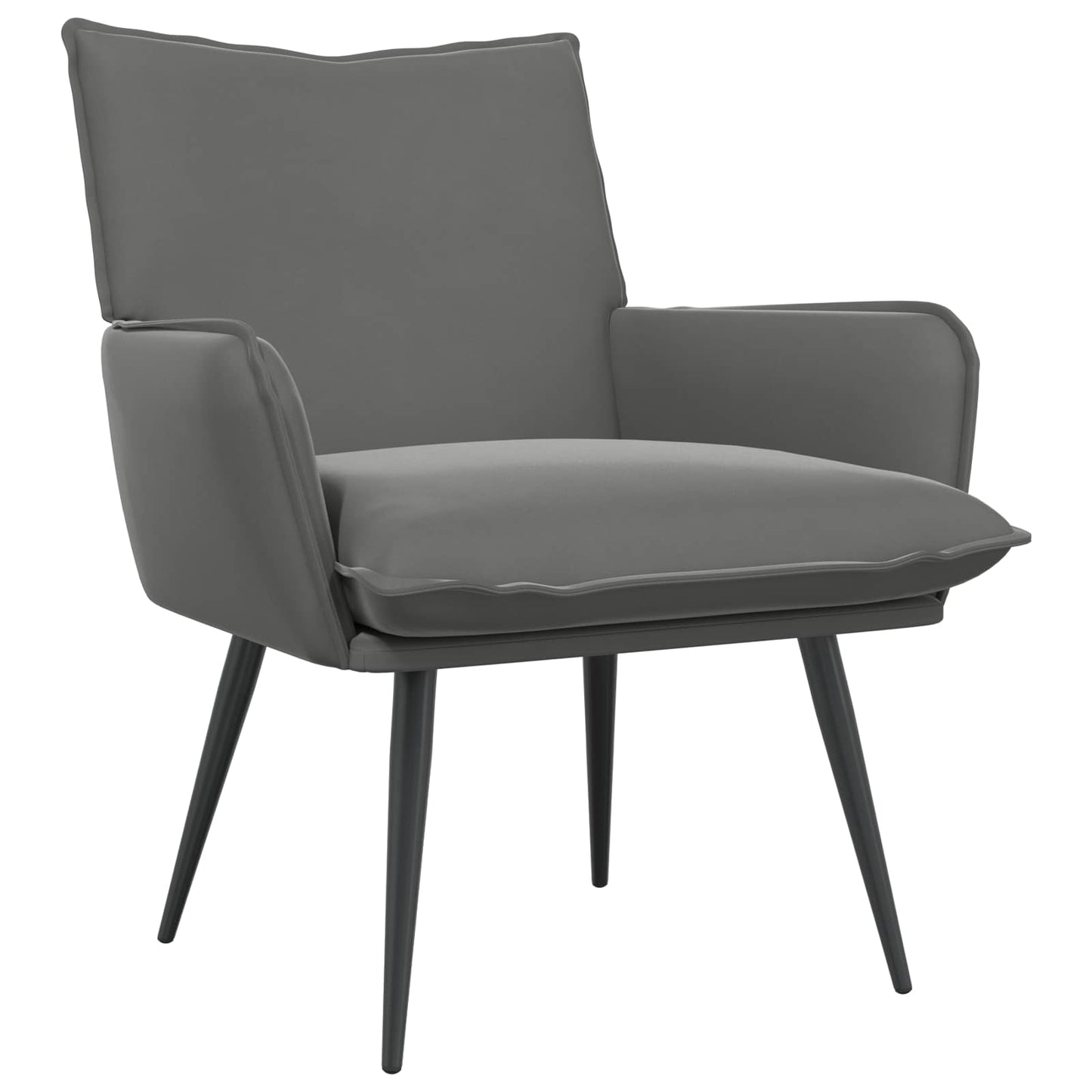 vidaXL Armchair Dark Grey Velvet