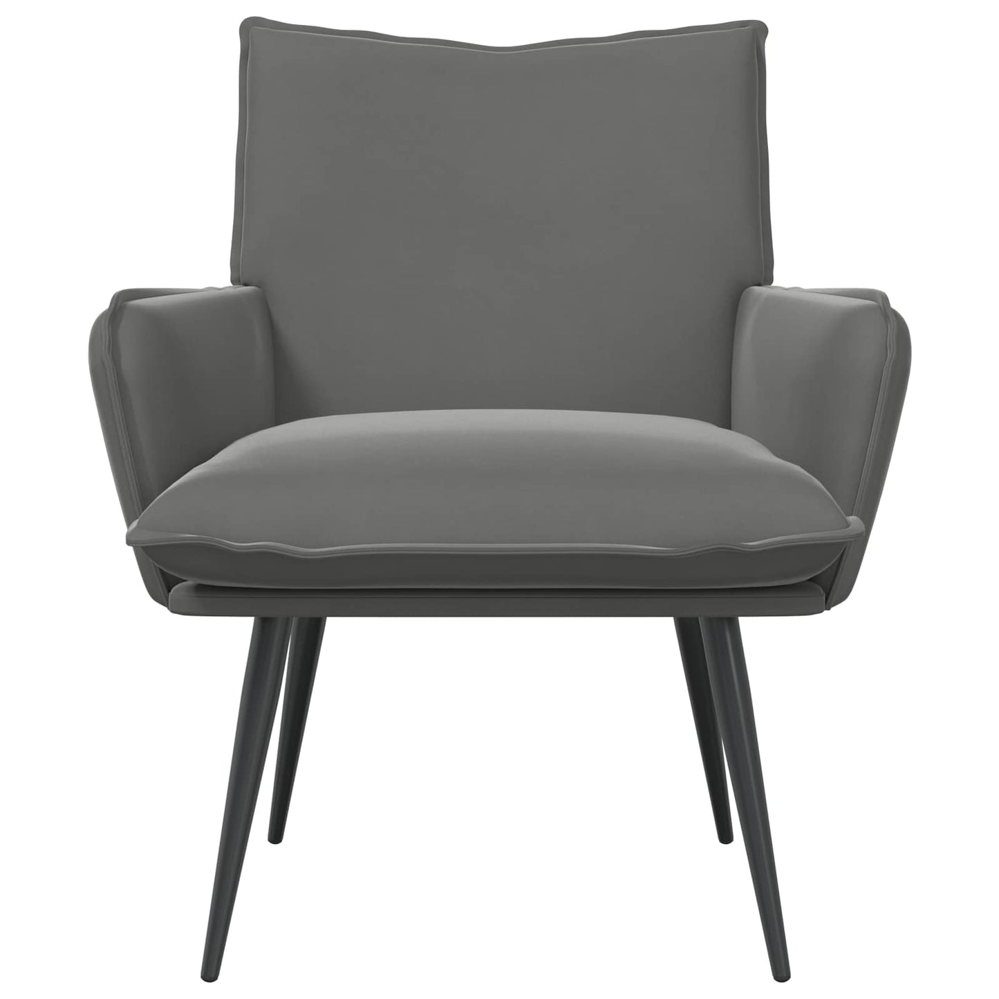 vidaXL Armchair Dark Grey Velvet