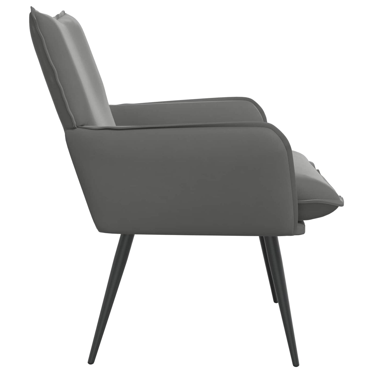 vidaXL Armchair Dark Grey Velvet