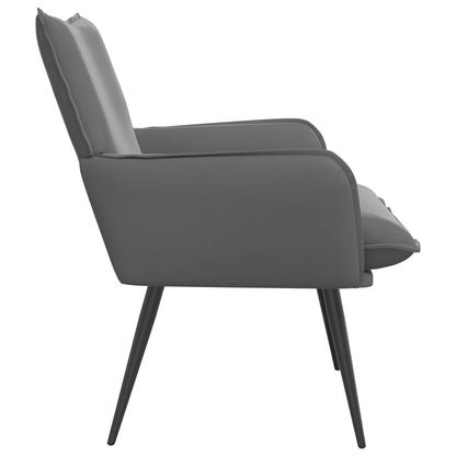 vidaXL Armchair Dark Grey Velvet