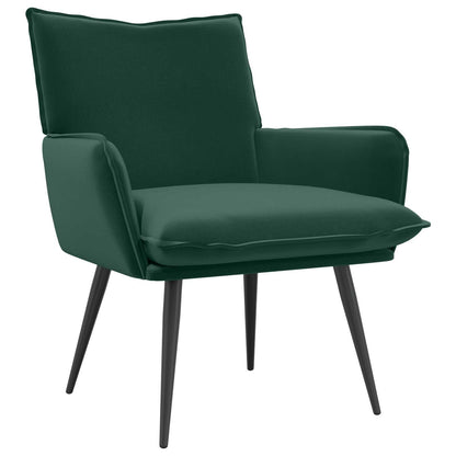 vidaXL Armchair Dark Green Velvet
