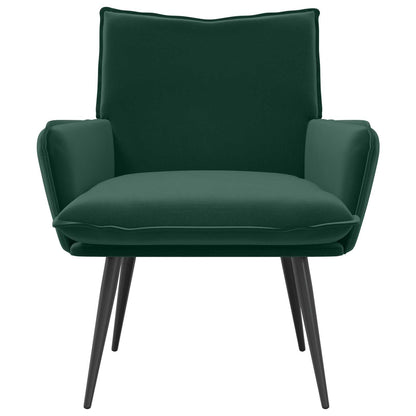 vidaXL Armchair Dark Green Velvet