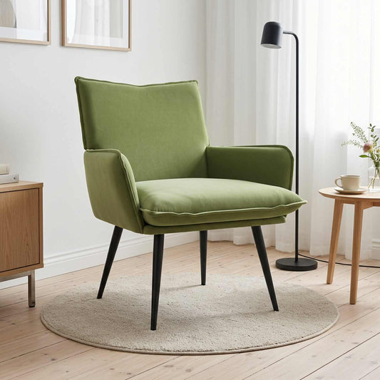 vidaXL Armchair Light Green Velvet