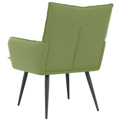 vidaXL Armchair Light Green Velvet