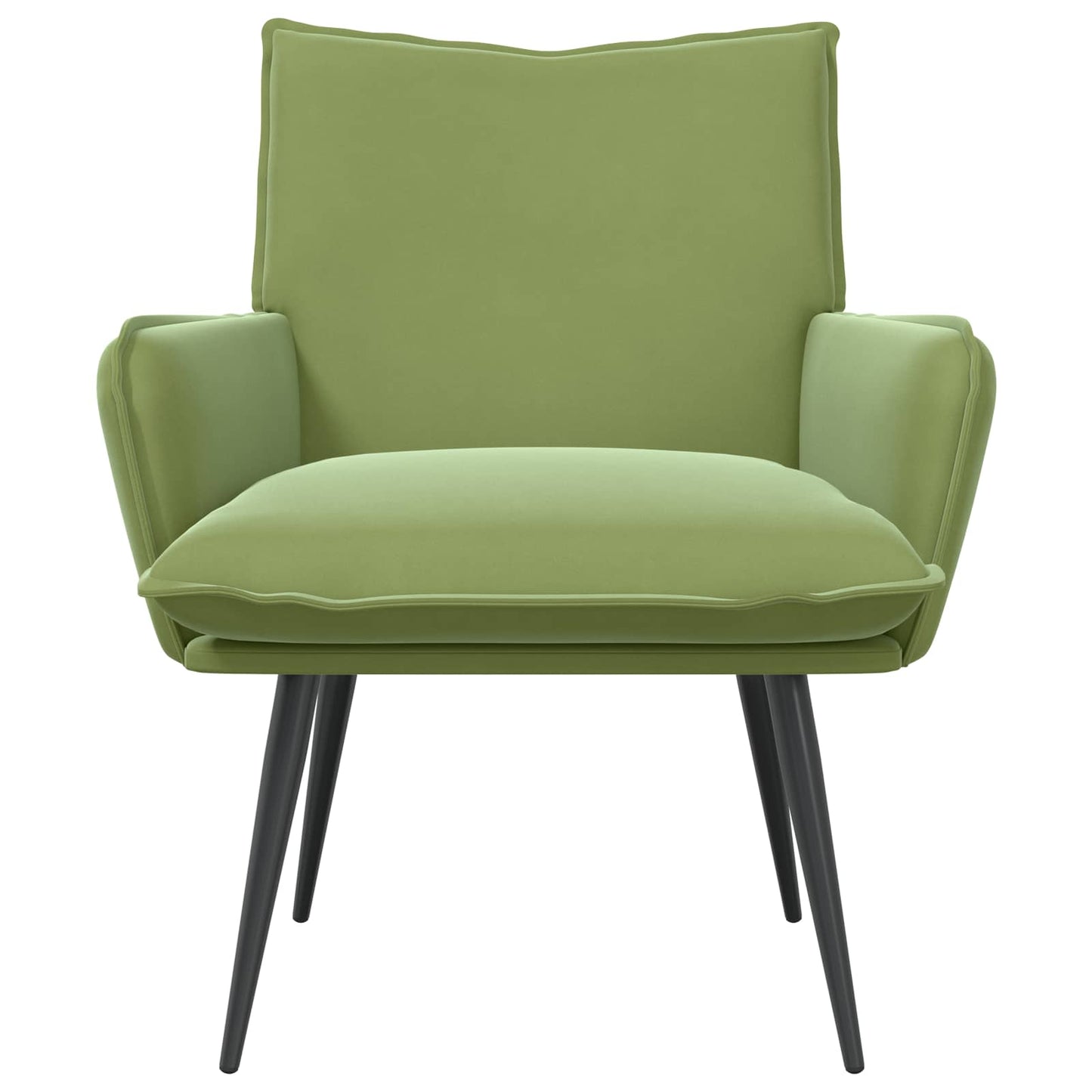 vidaXL Armchair Light Green Velvet