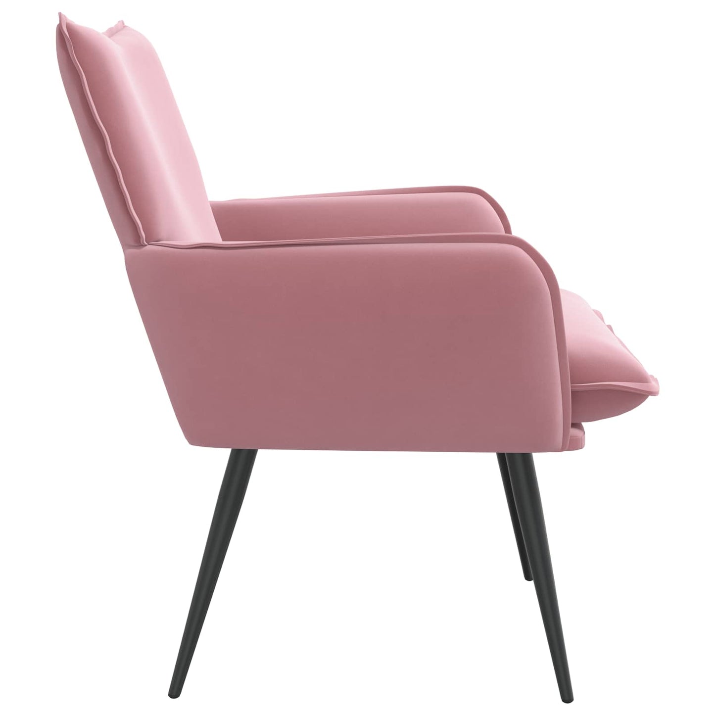 vidaXL Armchair Pink Velvet