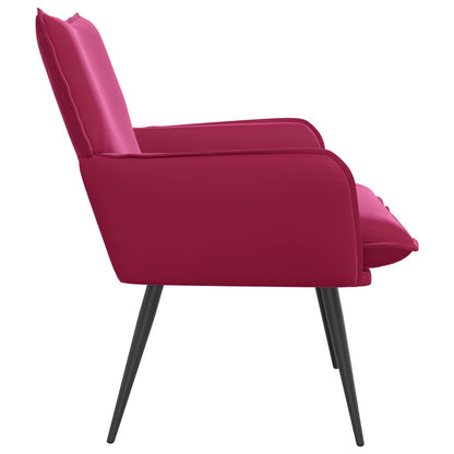 vidaXL Armchair Wine Red Velvet