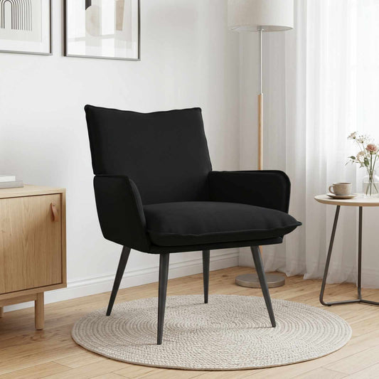 vidaXL Armchair Black Velvet