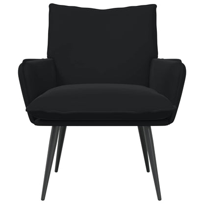 vidaXL Armchair Black Velvet