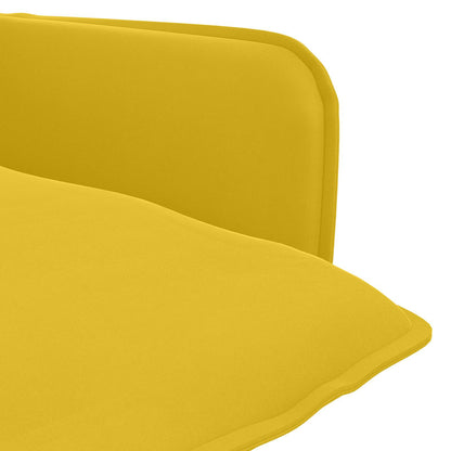 vidaXL Armchair Yellow Velvet