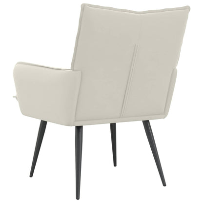 vidaXL Armchair Cream Velvet