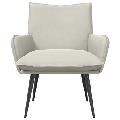 vidaXL Armchair Cream Velvet