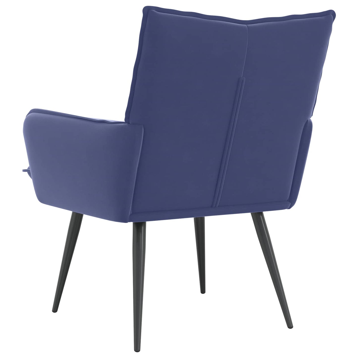 vidaXL Armchair Police Blue Velvet