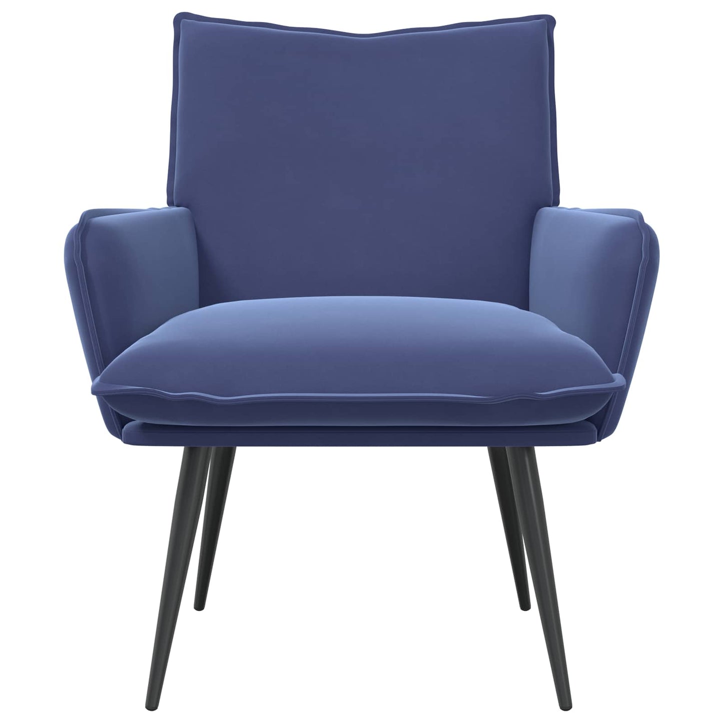 vidaXL Armchair Police Blue Velvet