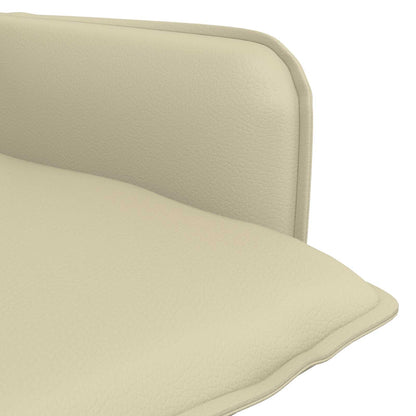 vidaXL Armchair Cream Faux Leather