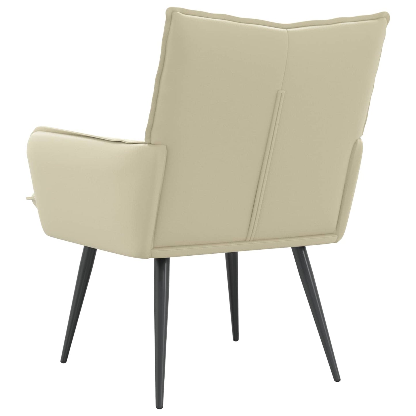 vidaXL Armchair Cream Faux Leather