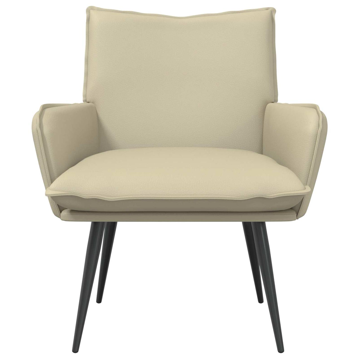 vidaXL Armchair Cream Faux Leather