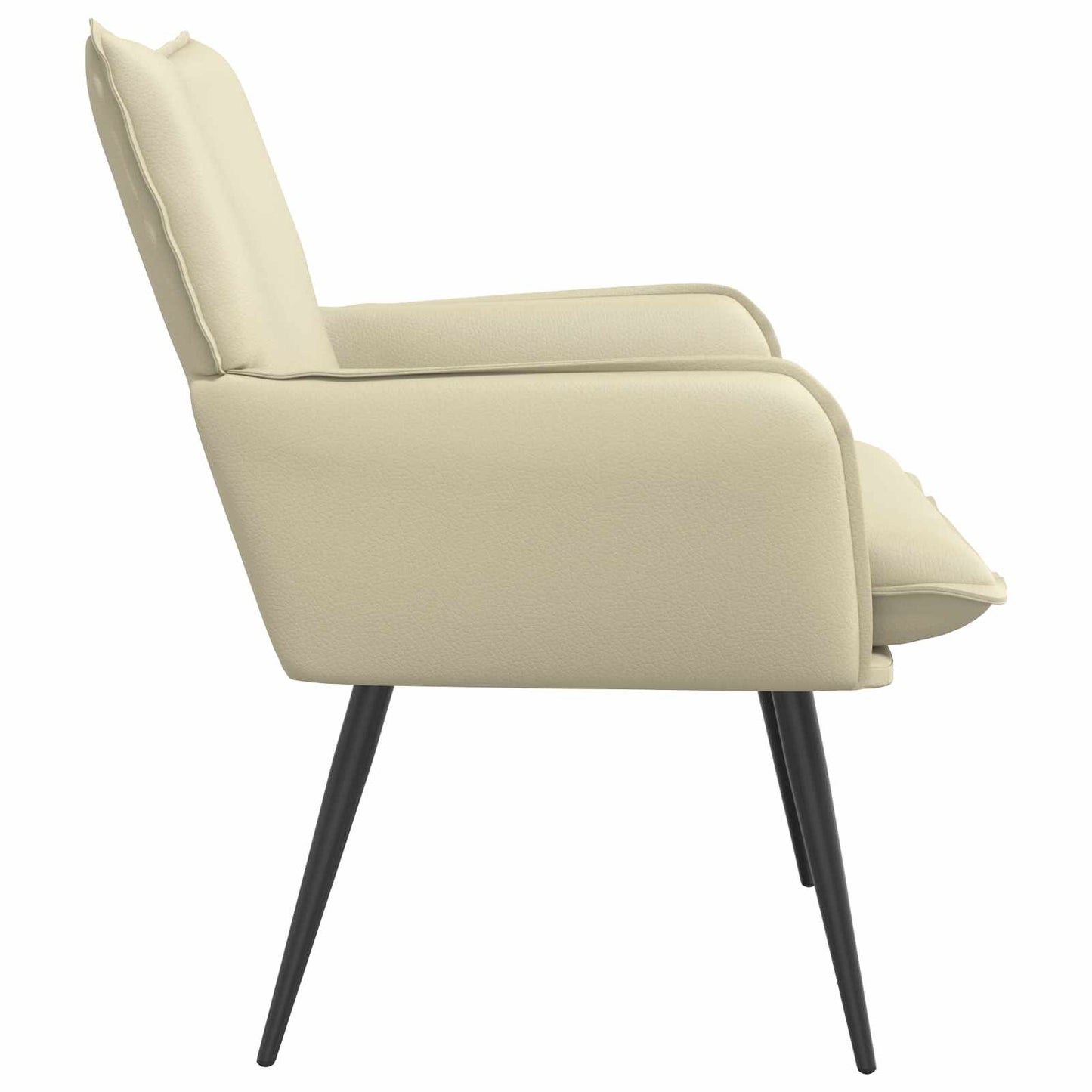 vidaXL Armchair Cream Faux Leather