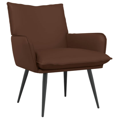 vidaXL Armchair Brown Faux Leather