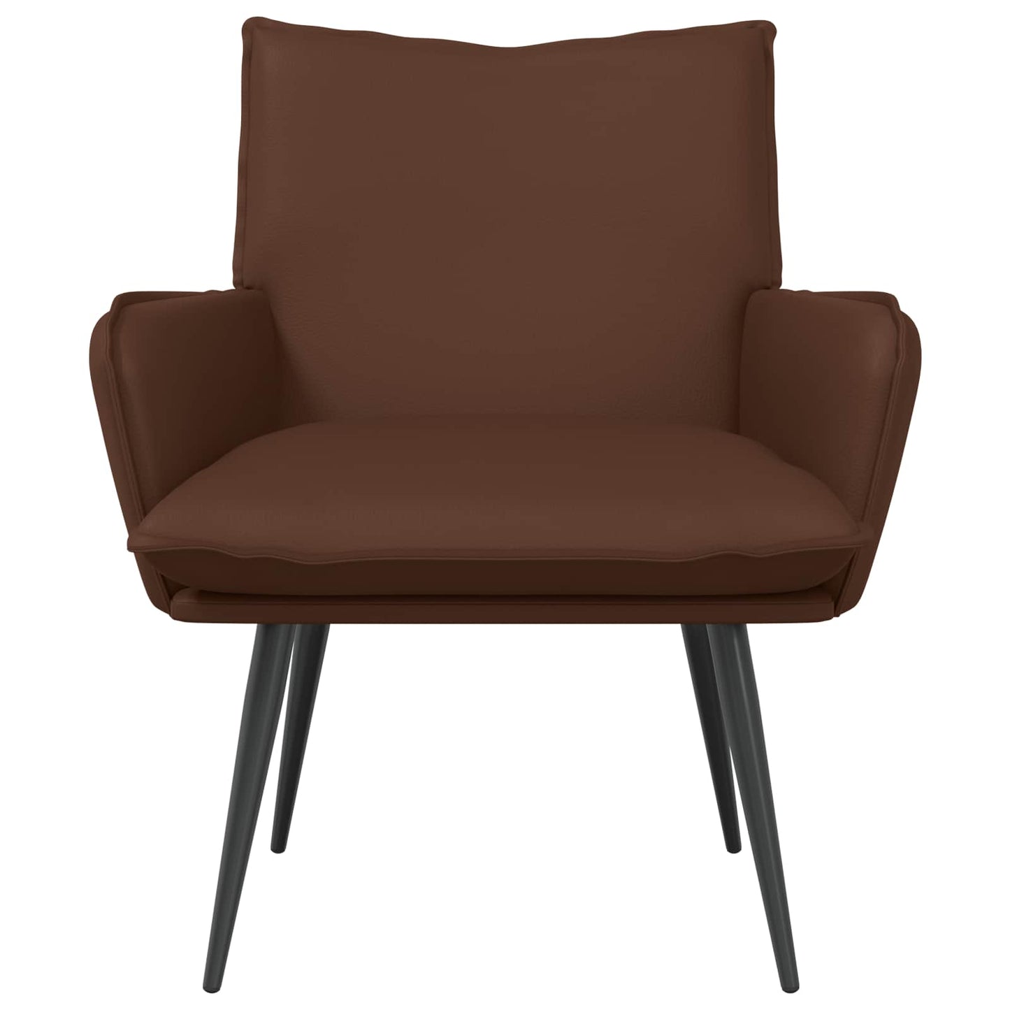 vidaXL Armchair Brown Faux Leather