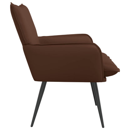 vidaXL Armchair Brown Faux Leather