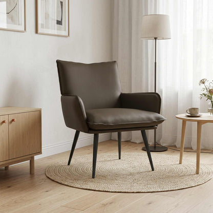 vidaXL Armchair Grey Faux Leather
