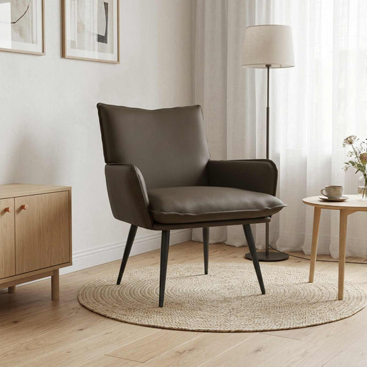 vidaXL Armchair Grey Faux Leather