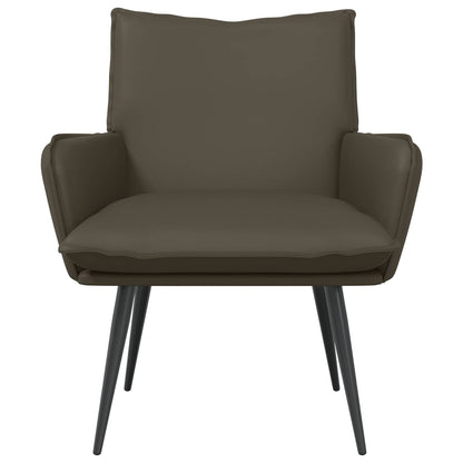 vidaXL Armchair Grey Faux Leather