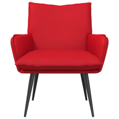 vidaXL Armchair Red Faux Leather