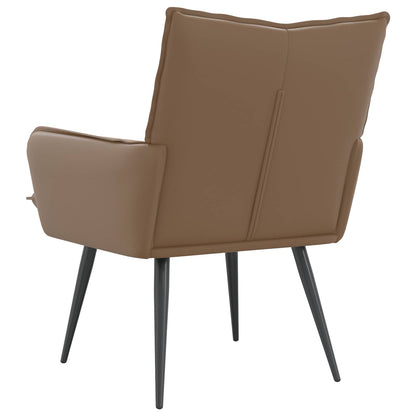 vidaXL Armchair Cappuccino Faux Leather