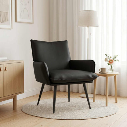 vidaXL Armchair Black Faux Leather