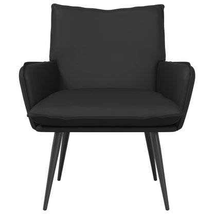 vidaXL Armchair Black Faux Leather