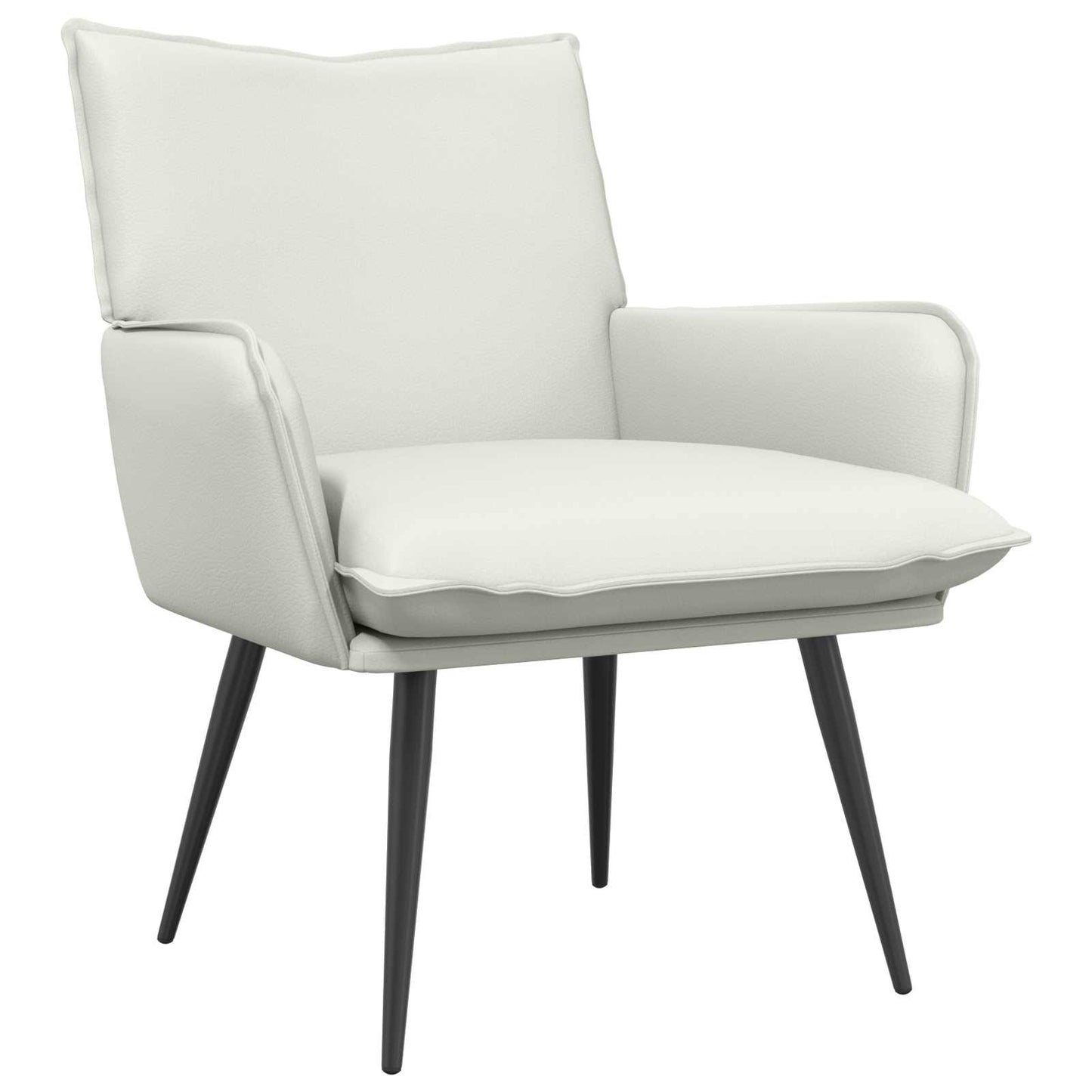 vidaXL Armchair White Faux Leather