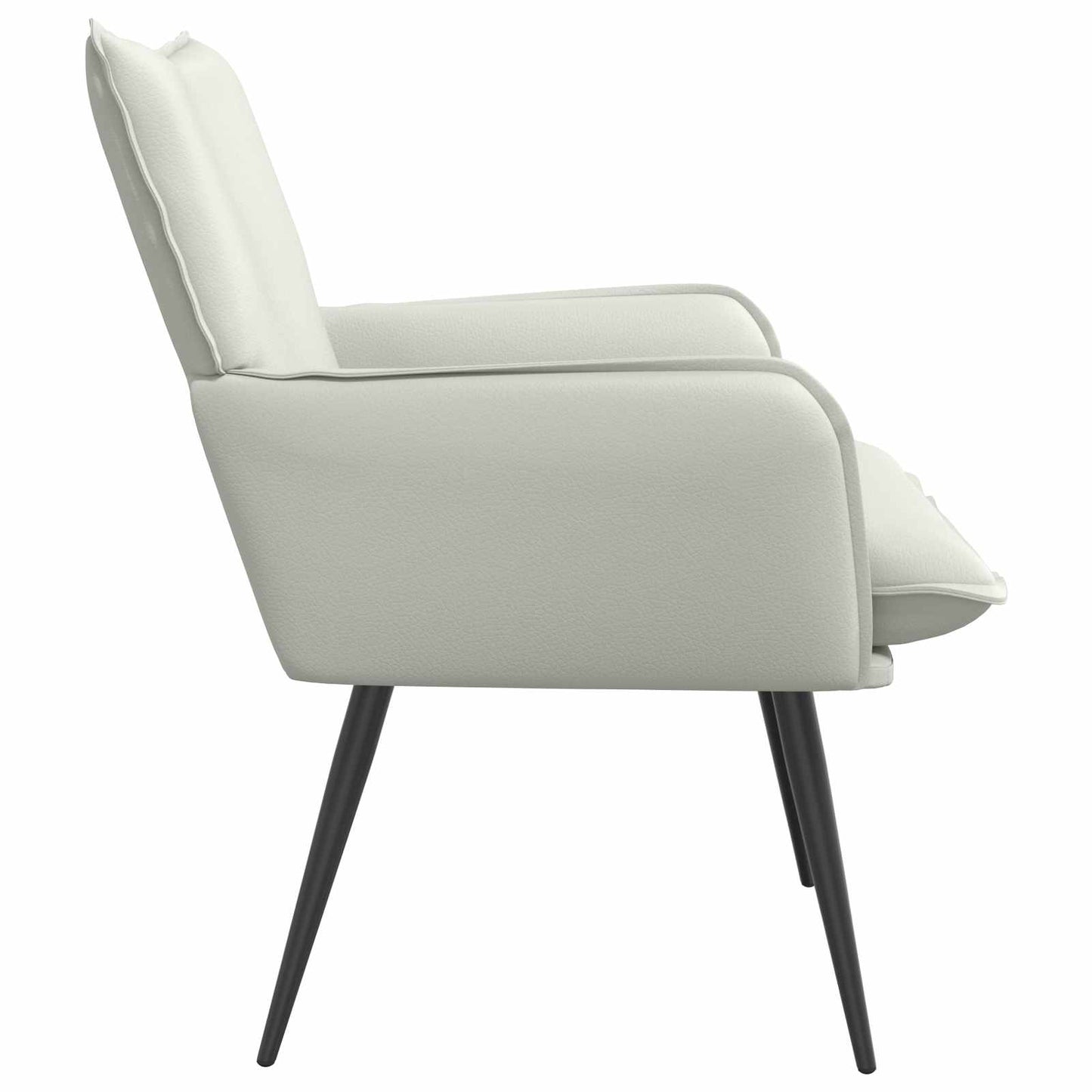 vidaXL Armchair White Faux Leather