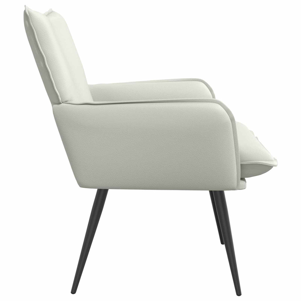 vidaXL Armchair White Faux Leather