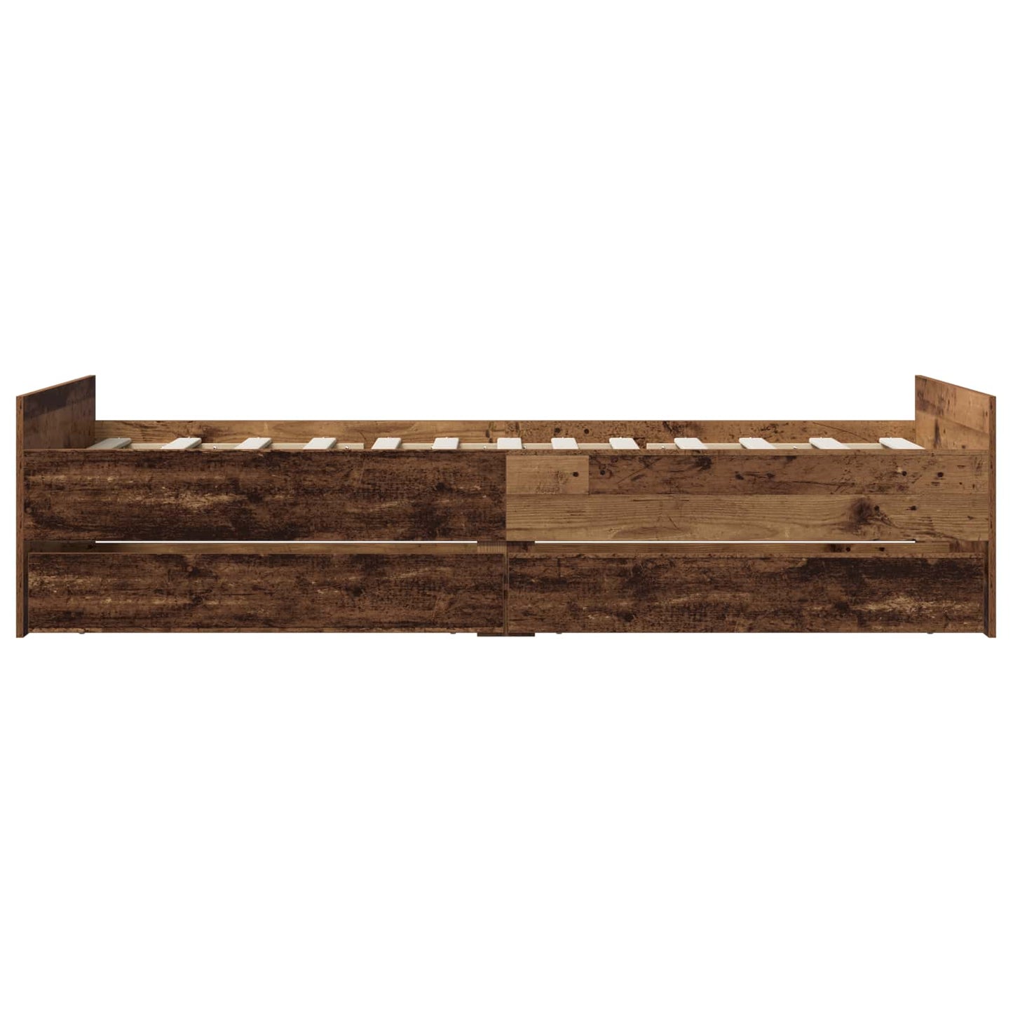 vidaXL Bed Frame Old Wood 100 x 200 cm Engineered Wood