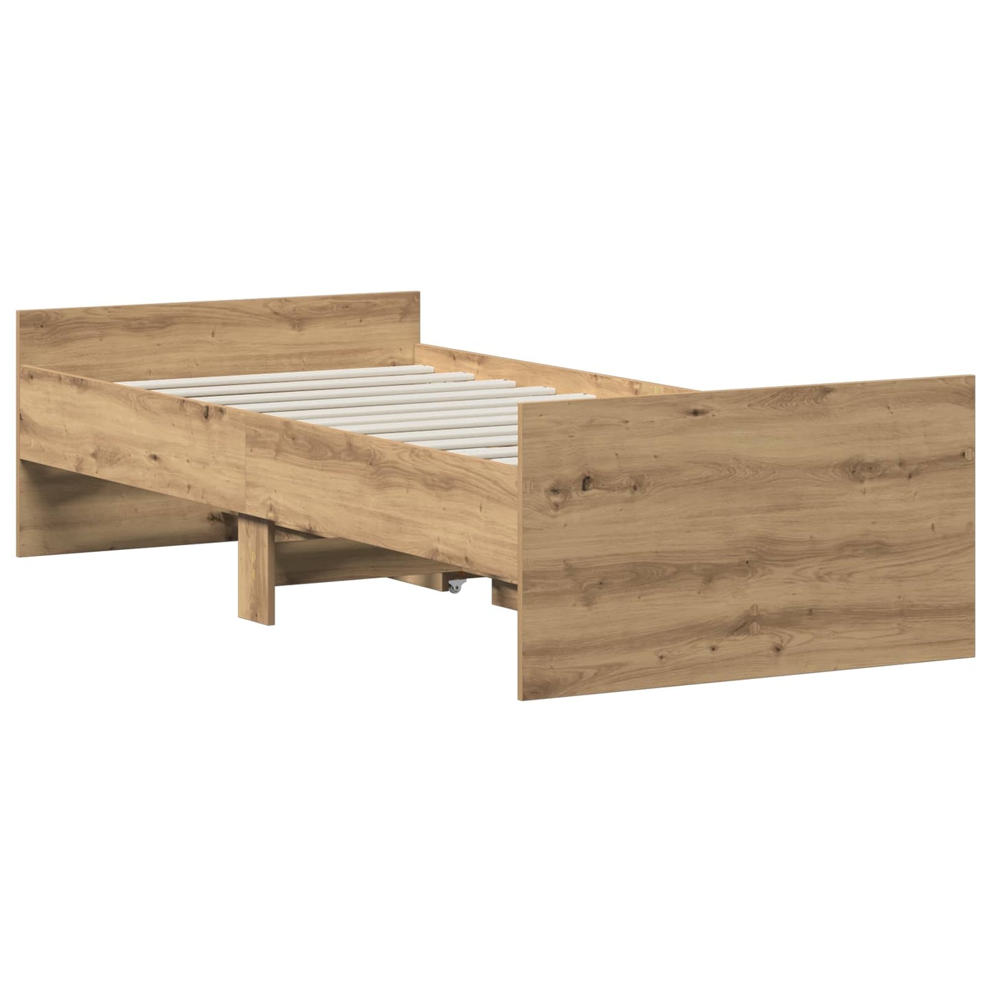 vidaXL Bed Frame Artisan Oak 100 x 200 cm Engineered Wood