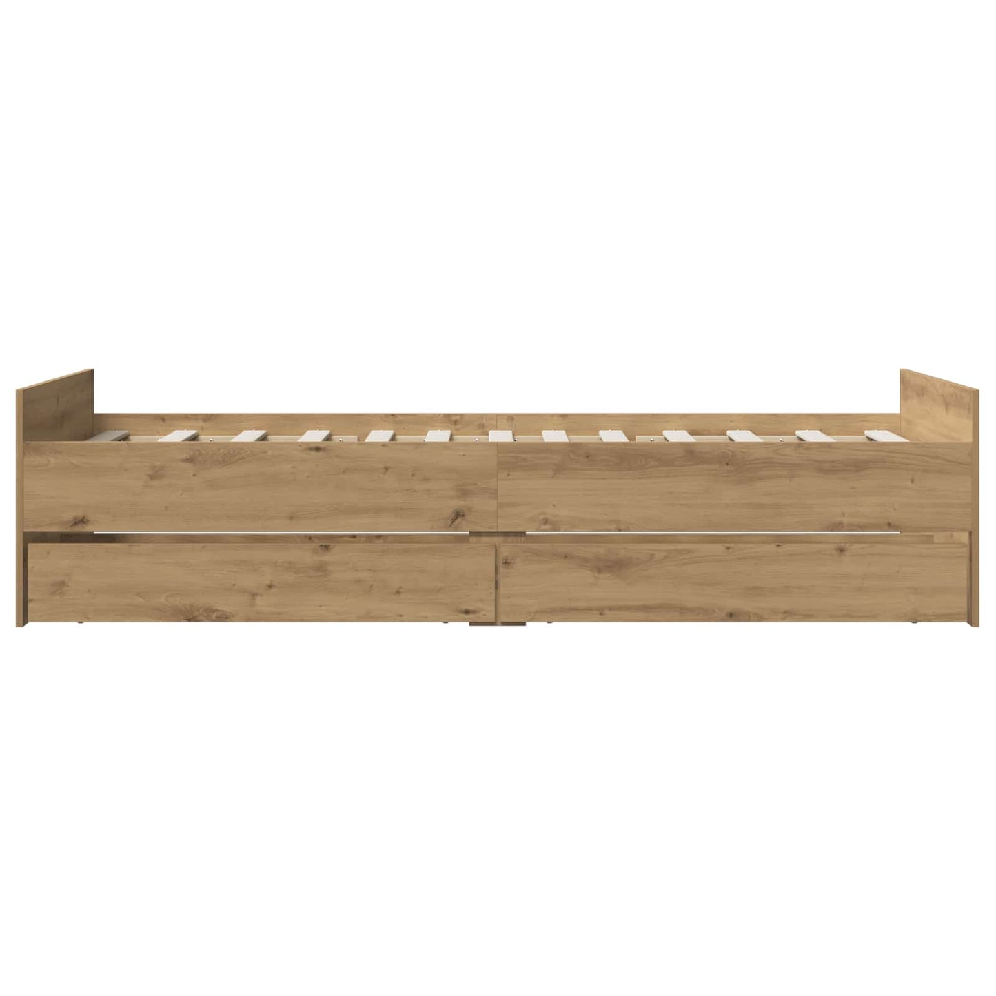 vidaXL Bed Frame Artisan Oak 100 x 200 cm Engineered Wood