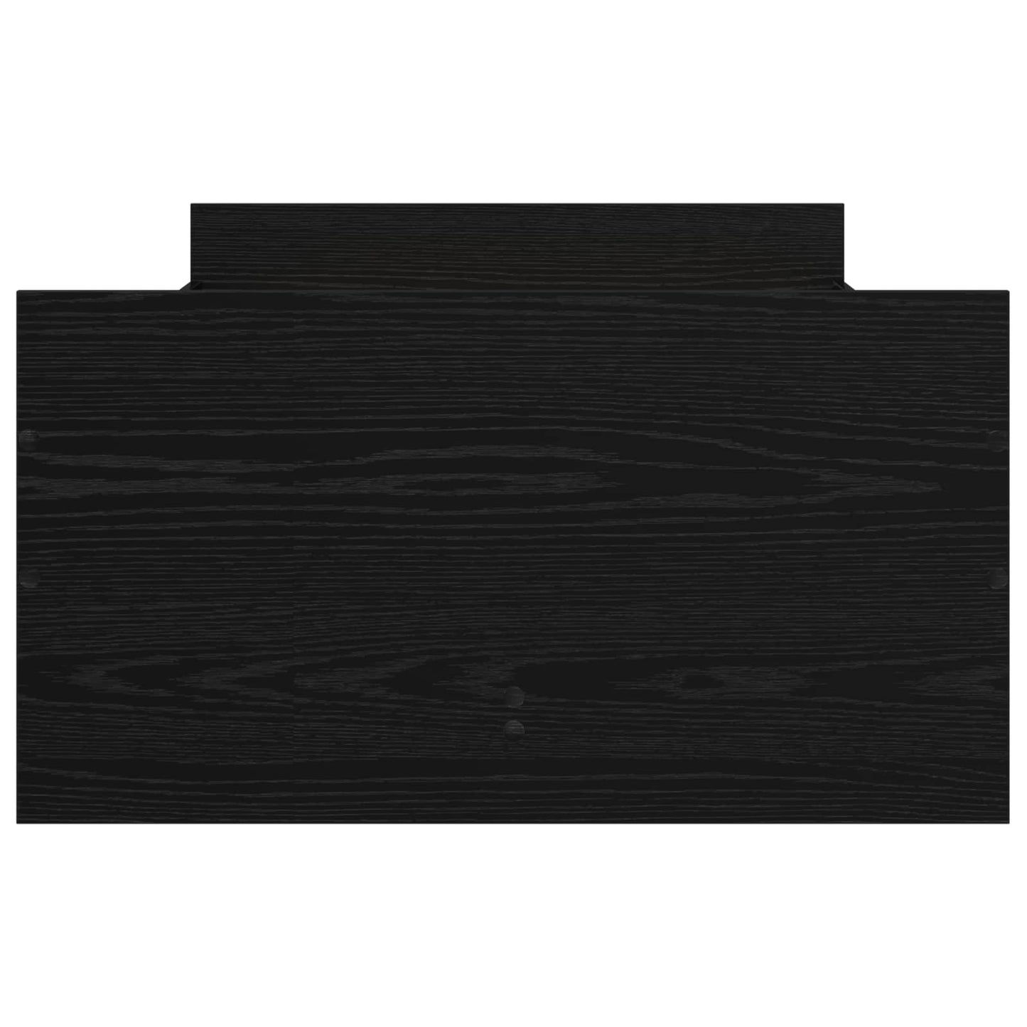 vidaXL Bed Frame Black Oak 100 x 200 cm Engineered Wood