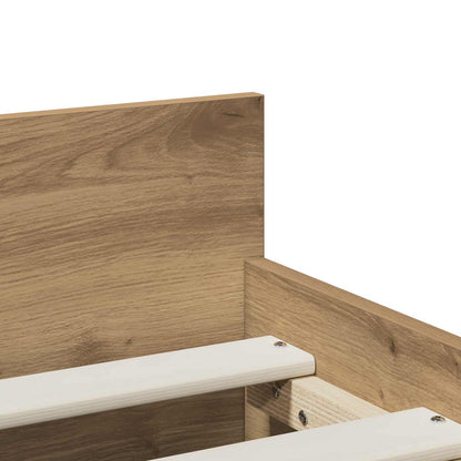 vidaXL Bed Frame Artisan Oak 90 x 200 cm Engineered Wood