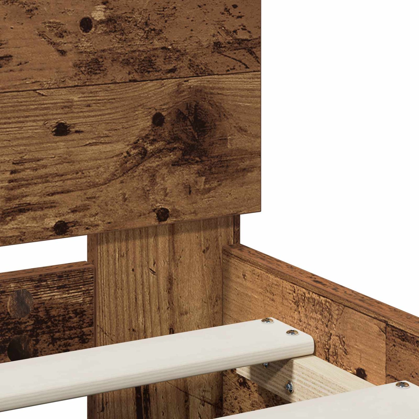 vidaXL Bed Frame Old Wood 140 x 190 cm Engineered Wood