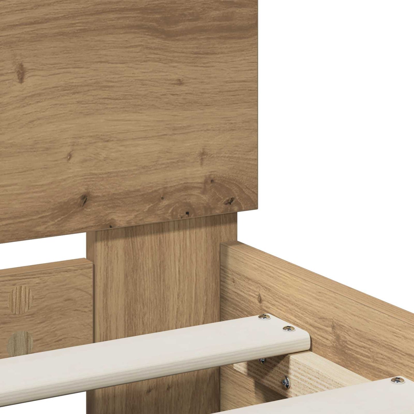 vidaXL Bed Frame Artisan Oak 120 x 190 cm Engineered Wood