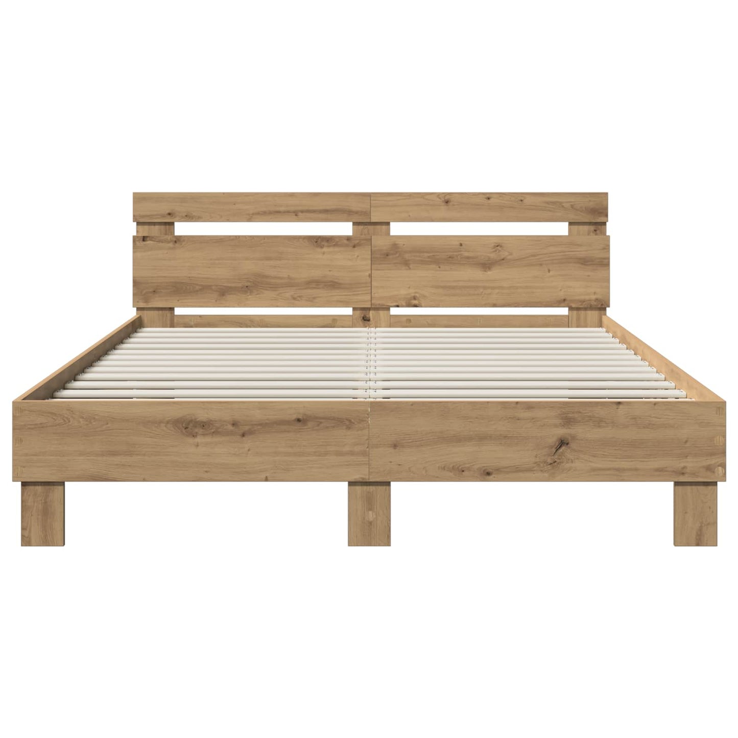 vidaXL Bed Frame Artisan Oak 120 x 190 cm Engineered Wood
