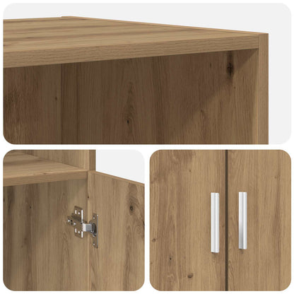 vidaXL Highboard Artisan Oak 70 x 42.5 x 185 cm Engineered Wood