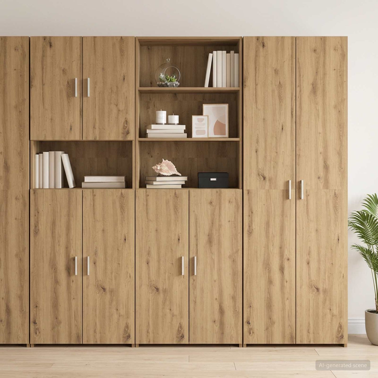 vidaXL Highboard Artisan Oak 70 x 42.5 x 185 cm Engineered Wood