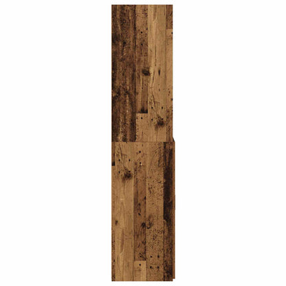 vidaXL Bookcase Old wood 30 x 42.4 x 185.2 cm
