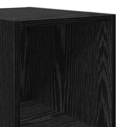 vidaXL Sideboard Black Oak 40 x 41 x 185 cm Engineered Wood