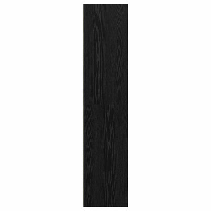 vidaXL Sideboard Black Oak 40 x 41 x 185 cm Engineered Wood