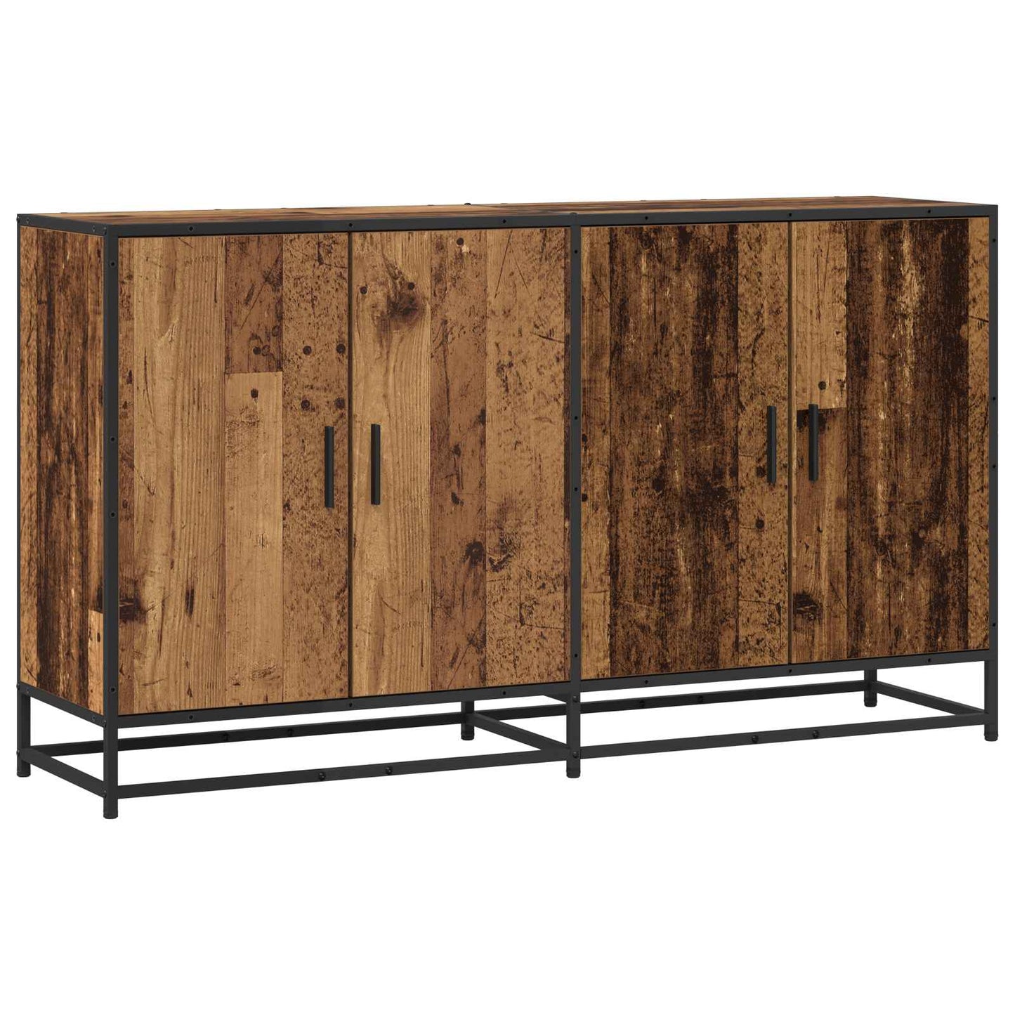 vidaXL Sideboard Old Wood 134 x 35 x 76 cm Engineered Wood